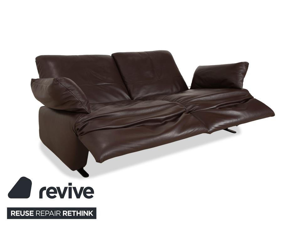 Koinor Easy Leder Zweisitzer Braun elektrische Funktion Sofa – Bild 5