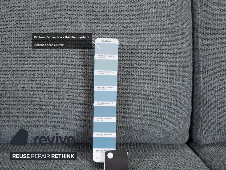 Ewald Schillig Stoff Ecksofa Grau Sofa Couch – Bild 10