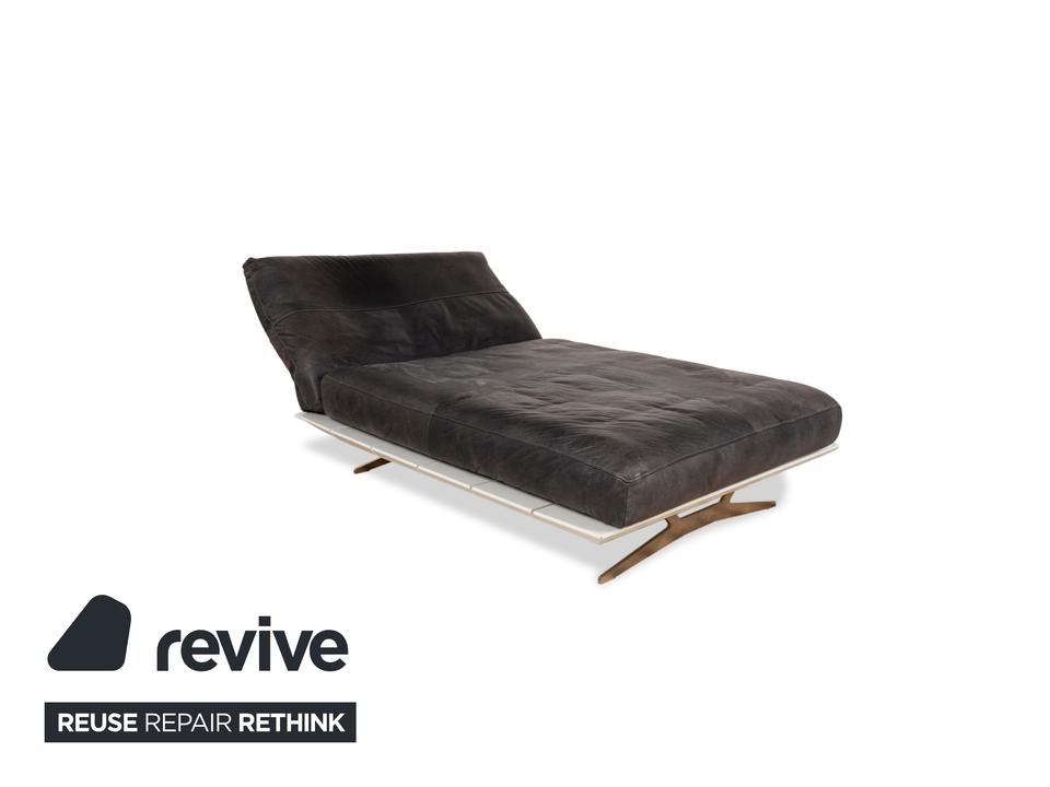 Koinor Marylin Leder Metall Liege Grau Weiß – Bild 4