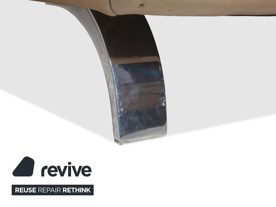 Contur Rodrigo Leder Ecksofa Hellbraun Creme Mokka manuelle – Bild 8