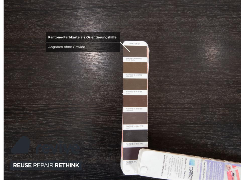 Rolf Benz Holz Couchtisch Schwarz Dunkelbraun Chrom – Bild 7