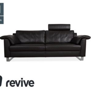 Ewald Schillig Flex Plus Dreisitzer Leder Sofa Espresso Braun