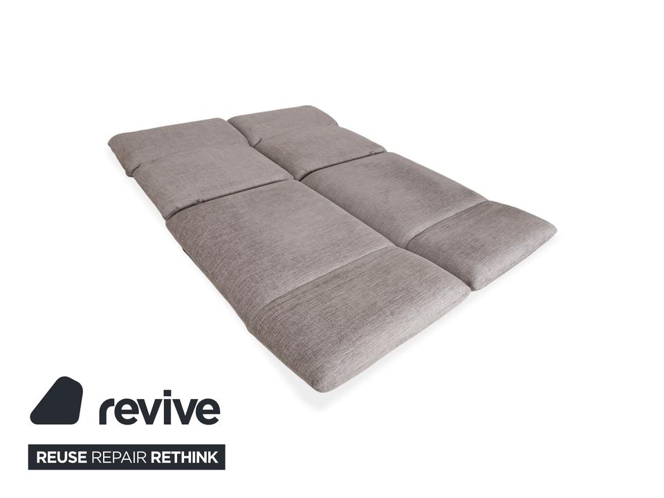 Signet Messina Stoff Zweisitzer Grau manuelle Funktion Sofa – Bild 8