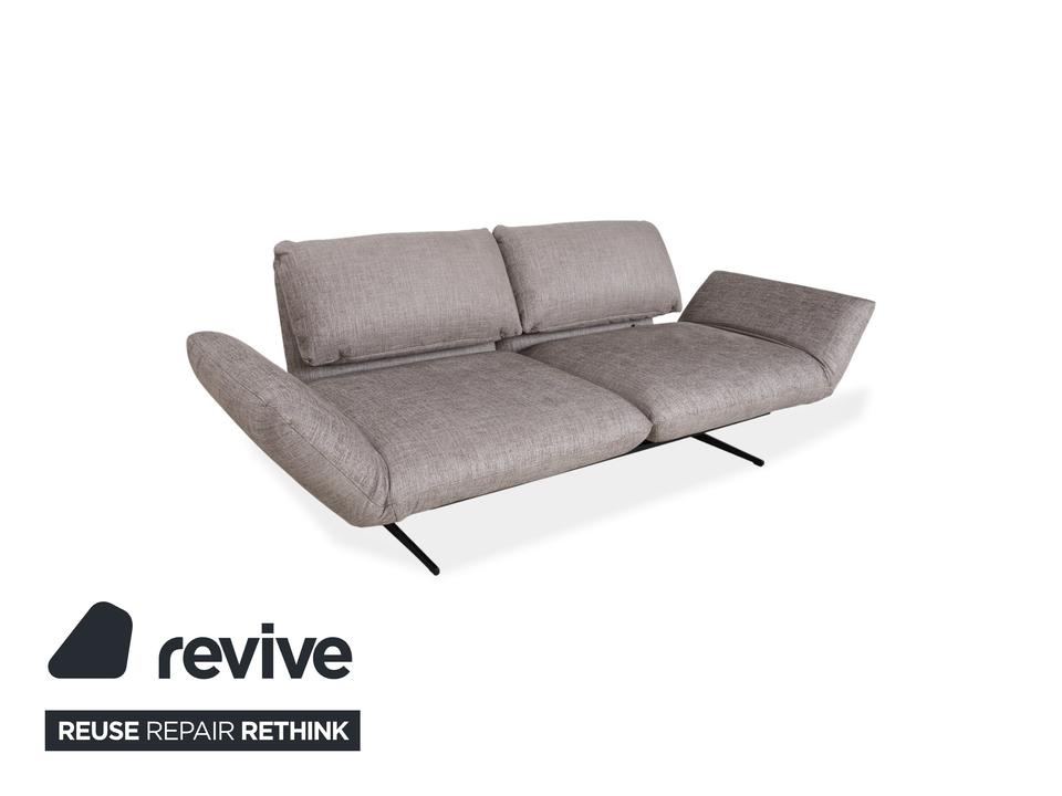 Signet Messina Stoff Zweisitzer Grau manuelle Funktion Sofa – Bild 3