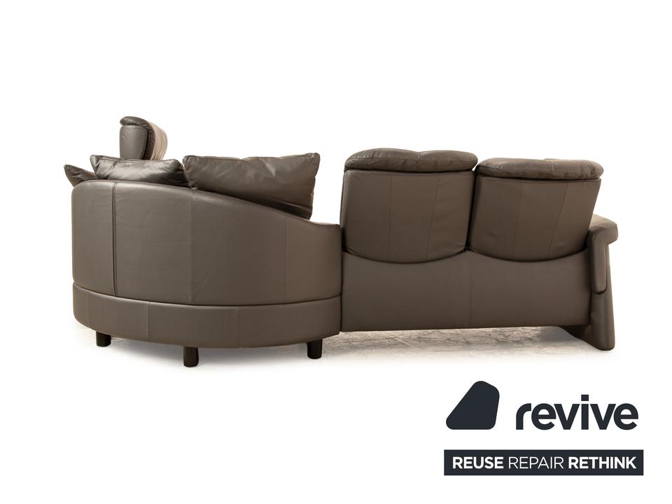 Stressless Legend Leder Ecksofa Schwarz manuelle Funktion Sofa – Bild 13