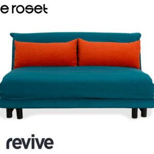 Ligne Roset Multy Stoff Dreisitzer Blau Pertol Orange manuelle