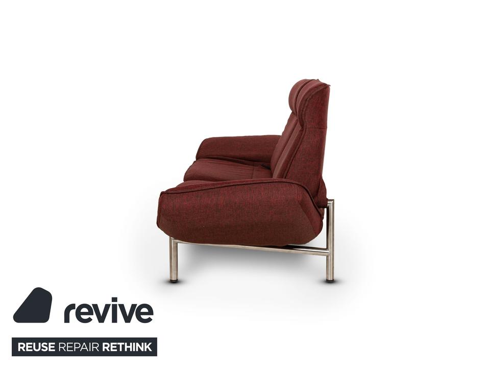 de Sede DS 450 Stoff Sofa Rot Zweisitzer Funktion Relaxfunktion – Bild 12