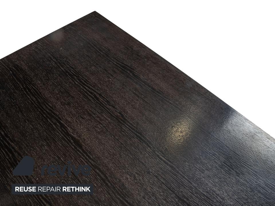 Rolf Benz Holz Couchtisch Schwarz Dunkelbraun Chrom – Bild 5