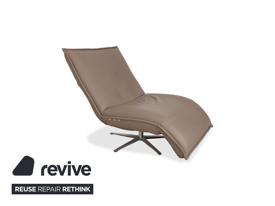 Koinor Epos Leder Sessel Beige Taupe elektrische Funktion Akku – Bild 4