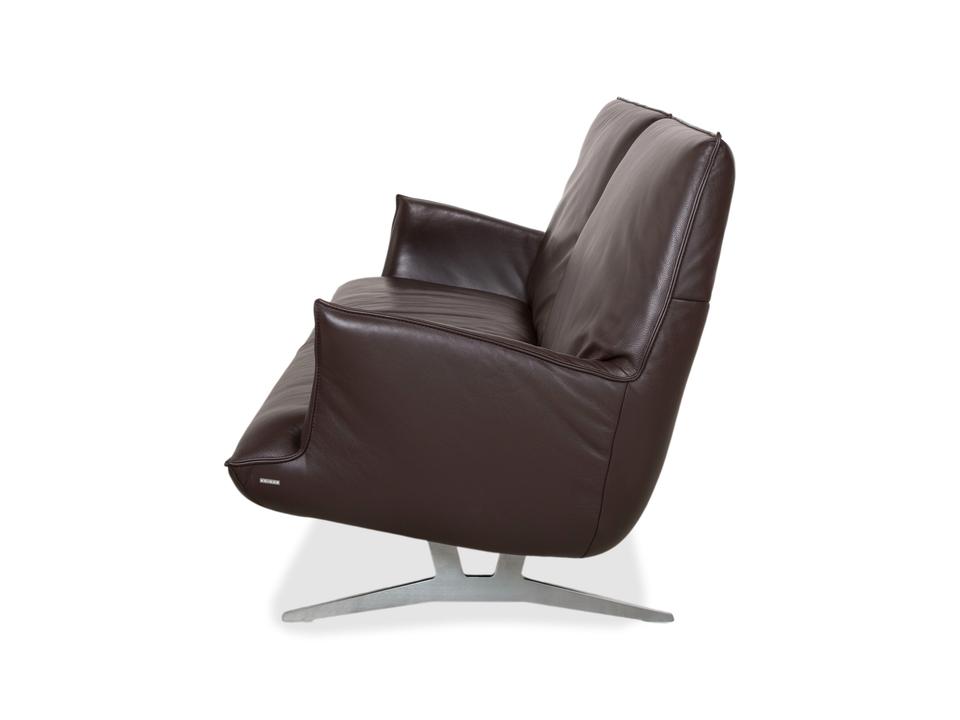 Koinor Fenja Zweisitzer Leder Sofa Braun Couch manuelle Funktion – Bild 15