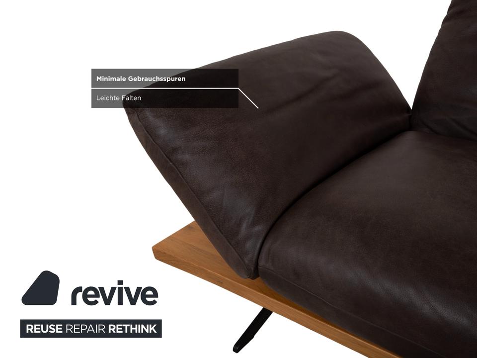 Koinor Marylin Leder Ecksofa Hocker Schoko Braun manuelle – Bild 16