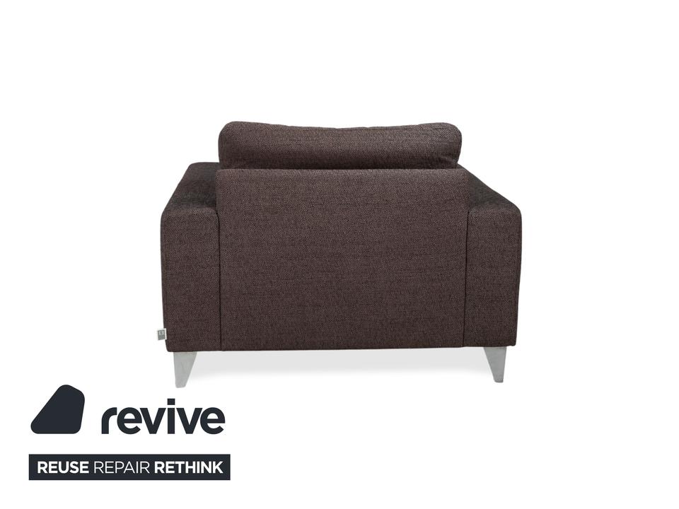 Ewald Schillig Stoff Sessel Braun Grau – Bild 12