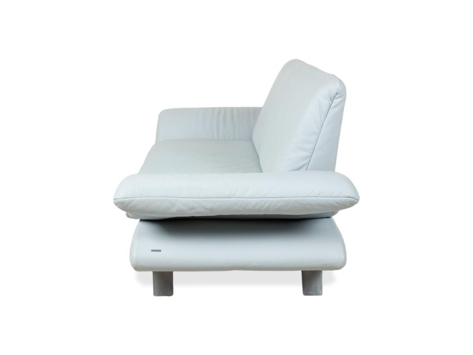 Koinor Rossini Leder Zweisitzer Blau Grau manuelle Funktion Sofa – Bild 18