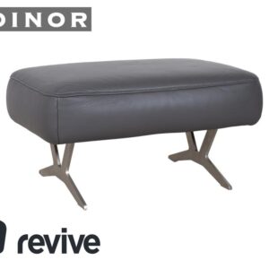 Koinor Monroe Leder Hocker Grau