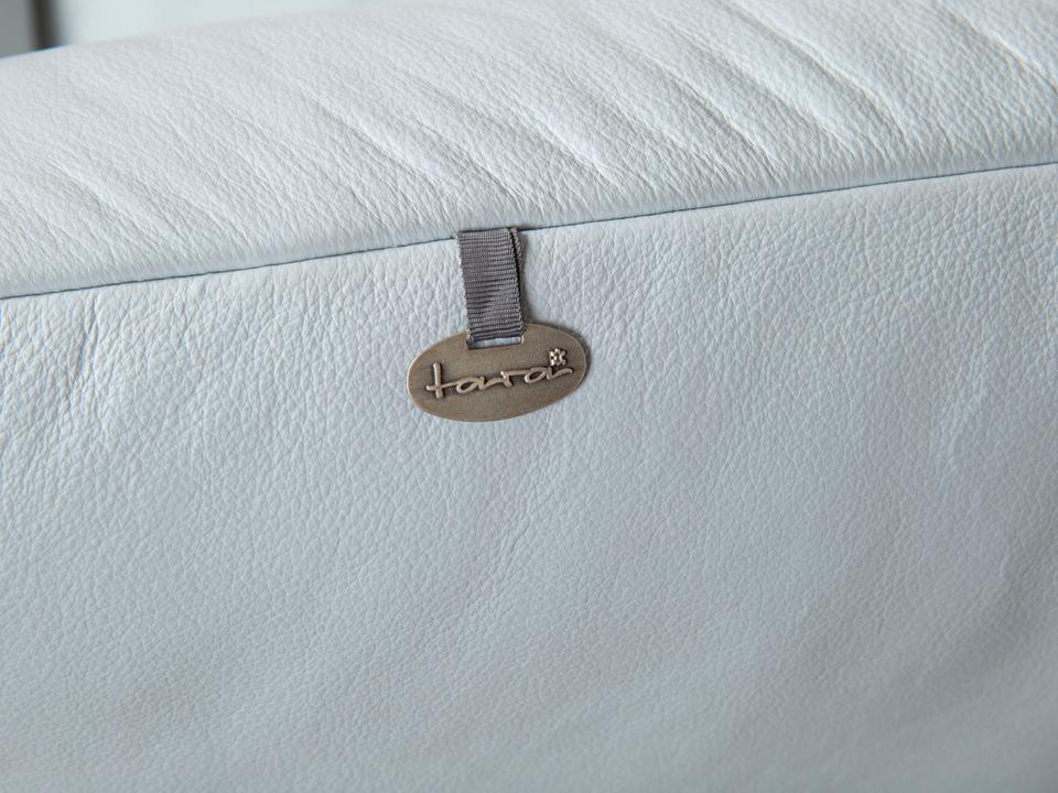 Koinor Rossini Leder Zweisitzer Blau Grau manuelle Funktion Sofa – Bild 15