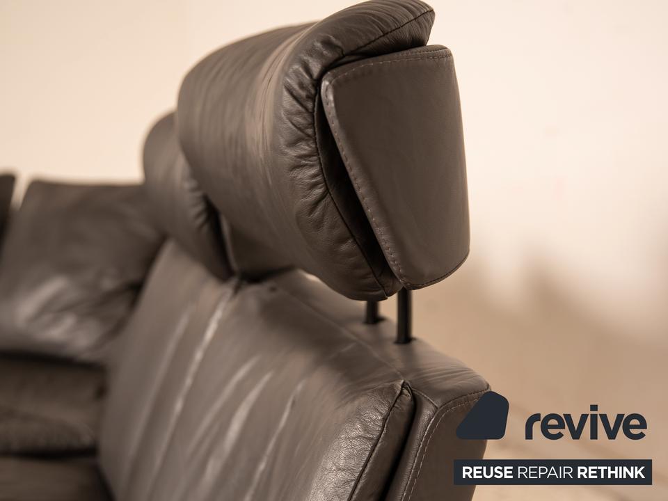 Stressless Legend Leder Ecksofa Schwarz manuelle Funktion Sofa – Bild 10