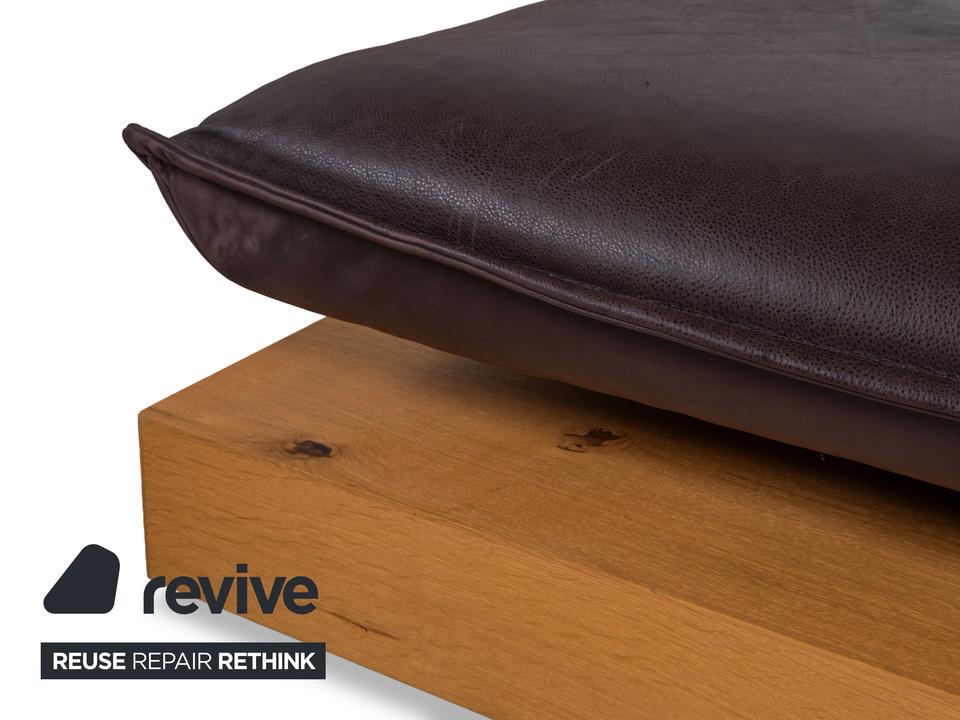 Koinor Free Motion Edit 3 Leder Hocker Schoko Braun Holz – Bild 7