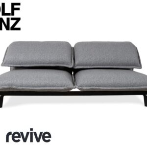 Rolf Benz Nova Zweisitzer Sofa Grau Anthrazit Stoff Funktion ✨
