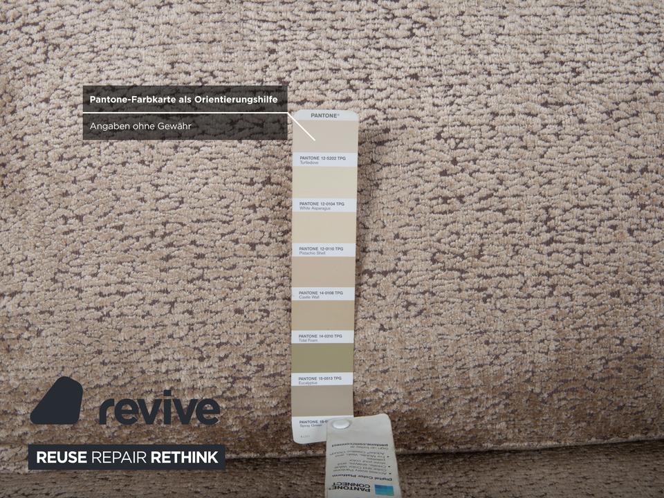 FSM Clarus Stoff Dreisitzer Grau Beige Meliert Sofa Couch ✨ – Bild 8