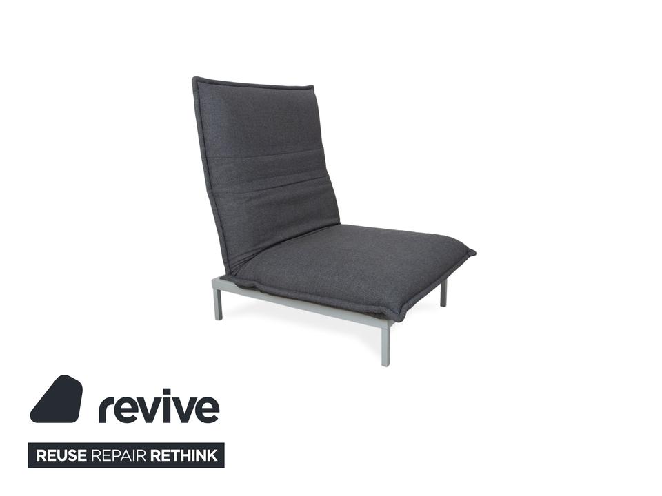 Rolf Benz Nova Stoff Sessel Grau manuelle Funktion – Bild 4