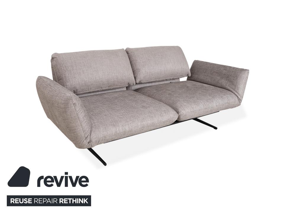 Signet Messina Stoff Zweisitzer Grau manuelle Funktion Sofa – Bild 4