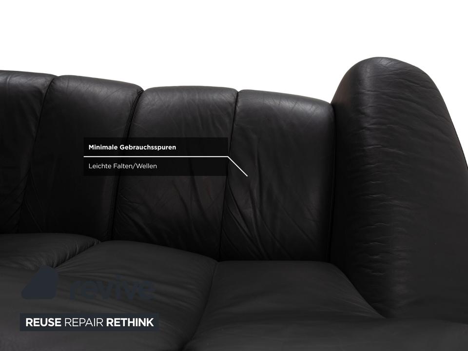 Stressless Soul Leder Dreisitzer Zweisitzer Dunkelgrau Anthrazit – Bild 16