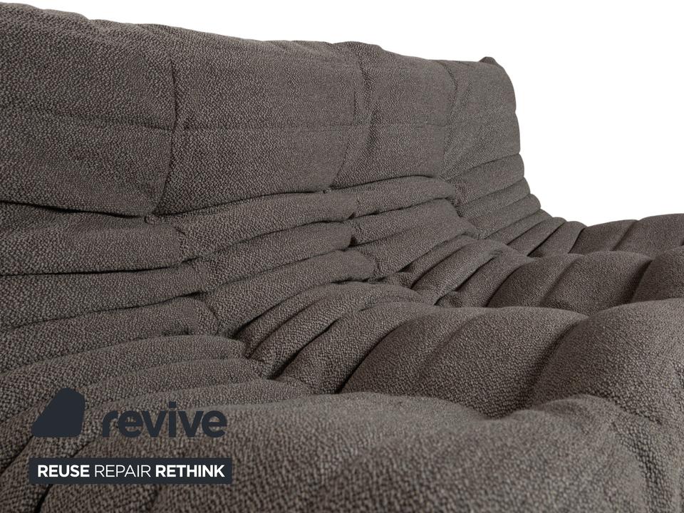 Ligne Roset Togo Stoff Grau Dreisitzer Neubezug ✨ – Bild 6