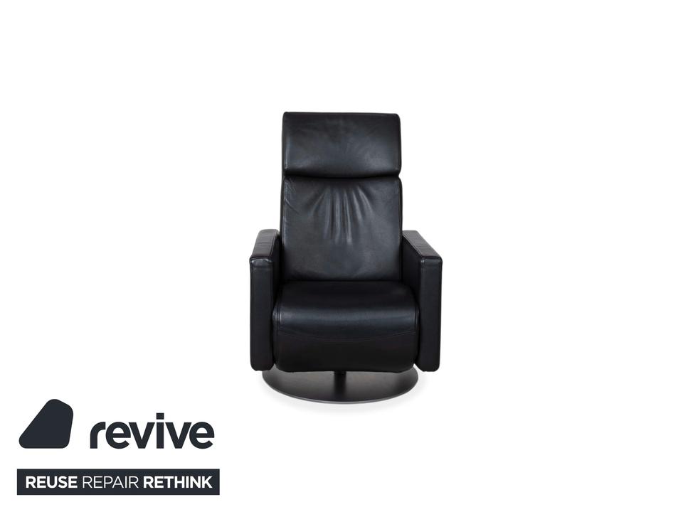 Rolf Benz EGO Leder Sessel Schwarz manuelle Funktion – Bild 14