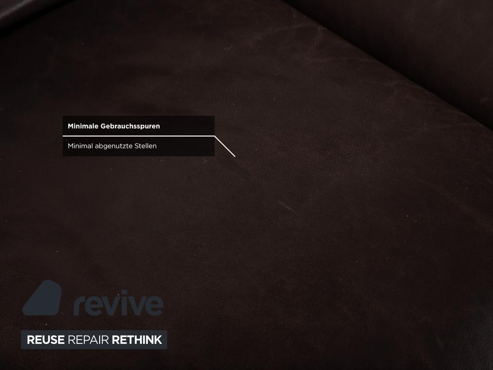 Koinor Marylin Leder Ecksofa Hocker Schoko Braun manuelle – Bild 15