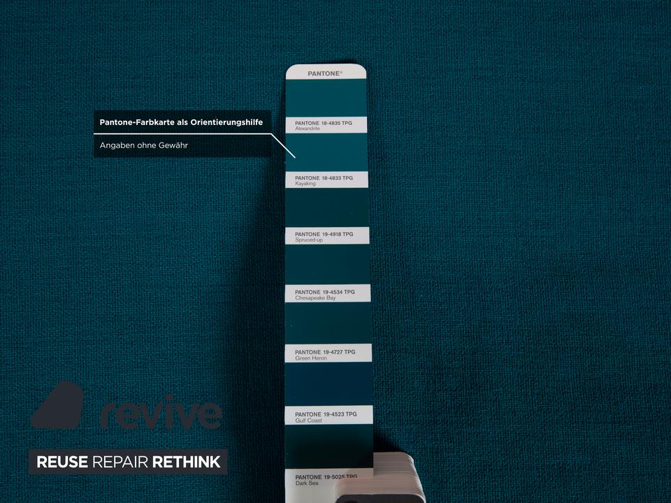 Ligne Roset Multy Stoff Dreisitzer Blau Pertol Orange manuelle – Bild 11