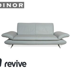 Koinor Rossini Leder Zweisitzer Blau Eisblau manuelle Funktion