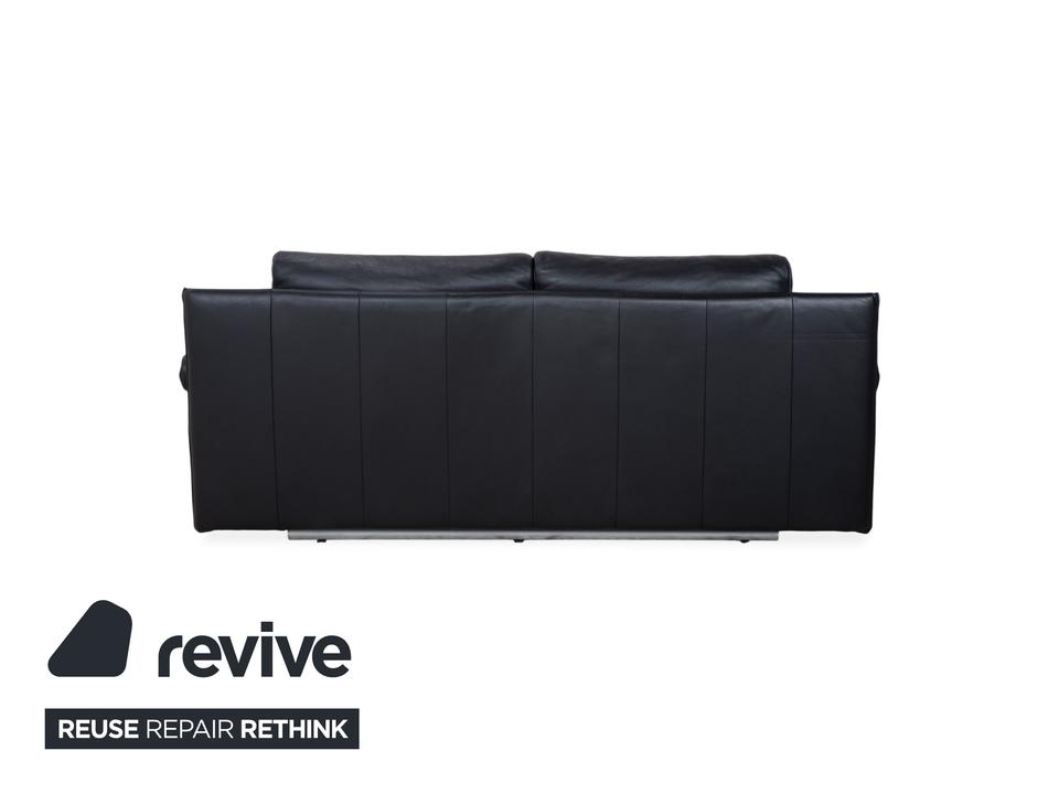 Rolf Benz 6500 Leder Zweisitzer Schwarz Sofa Couch manuelle – Bild 12