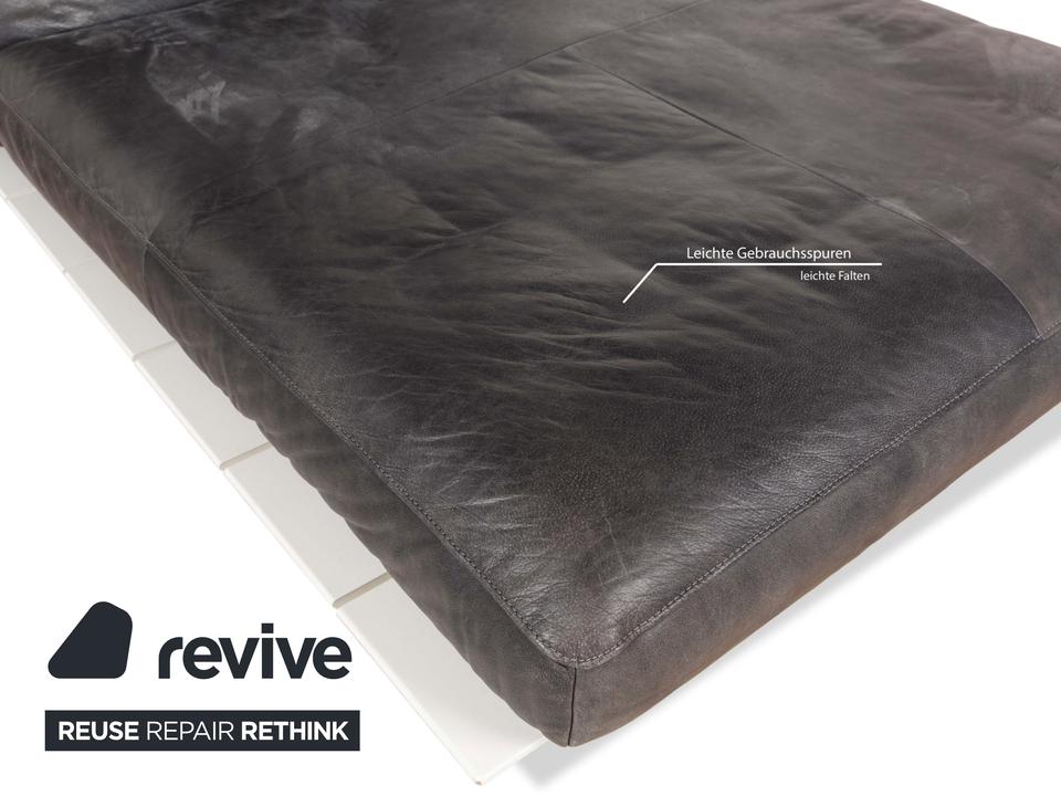 Koinor Marylin Leder Metall Liege Grau Weiß – Bild 9