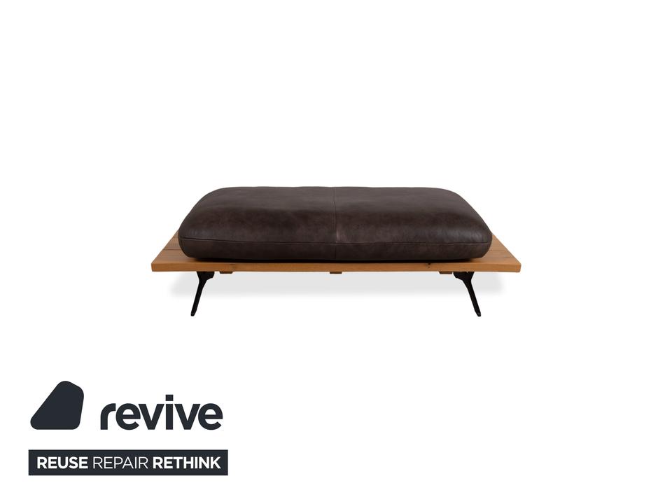 Koinor Marylin Leder Hocker Schoko Braun manuelle Funktion – Bild 14