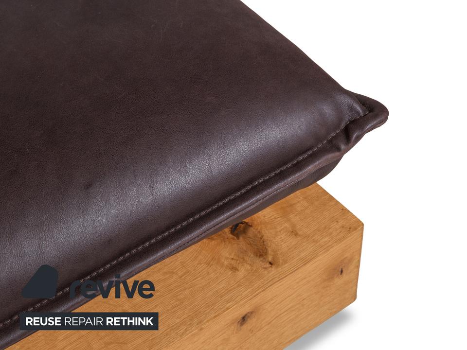 Koinor Free Motion Edit 3 Leder Hocker Schoko Braun Holz – Bild 6