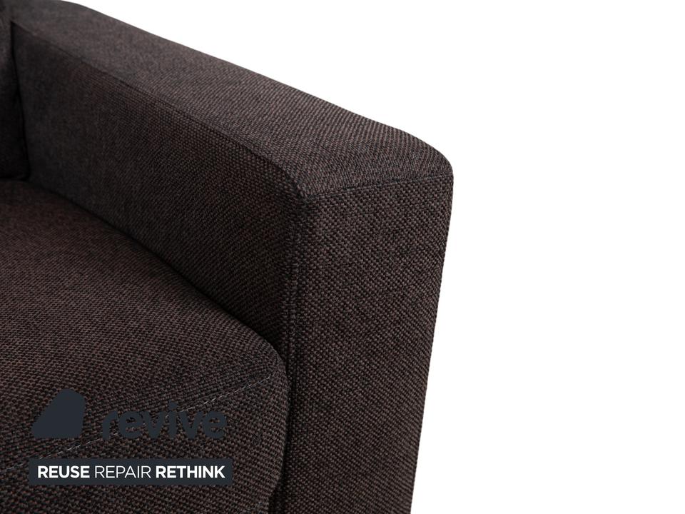 Ewald Schillig Stoff Sessel Braun Grau – Bild 3
