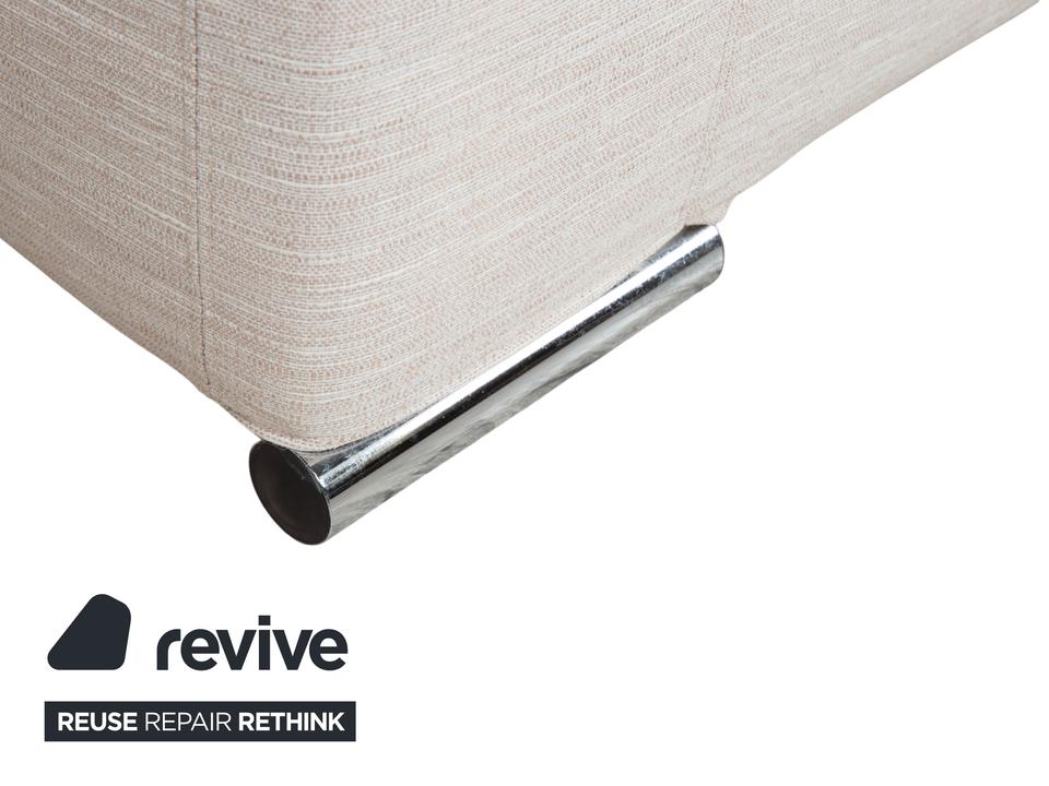 Sabe Italia Stoff Dreisitzer Creme Sofa Couch – Bild 7