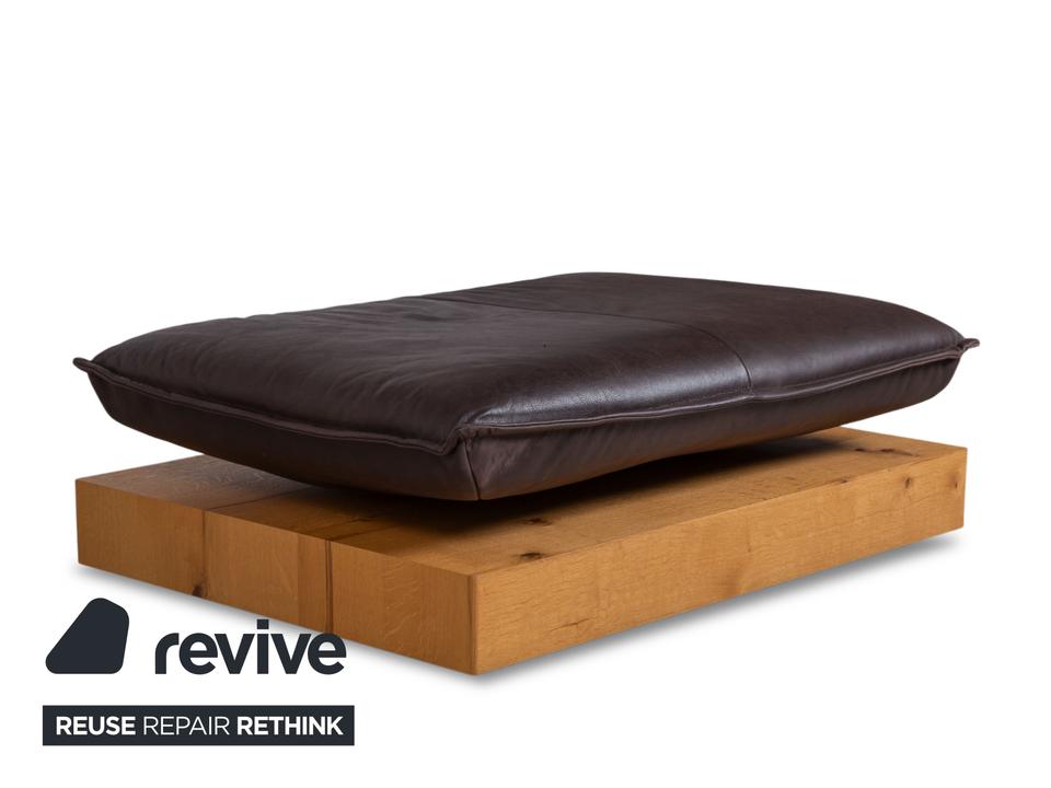 Koinor Free Motion Edit 3 Leder Hocker Schoko Braun Holz – Bild 3