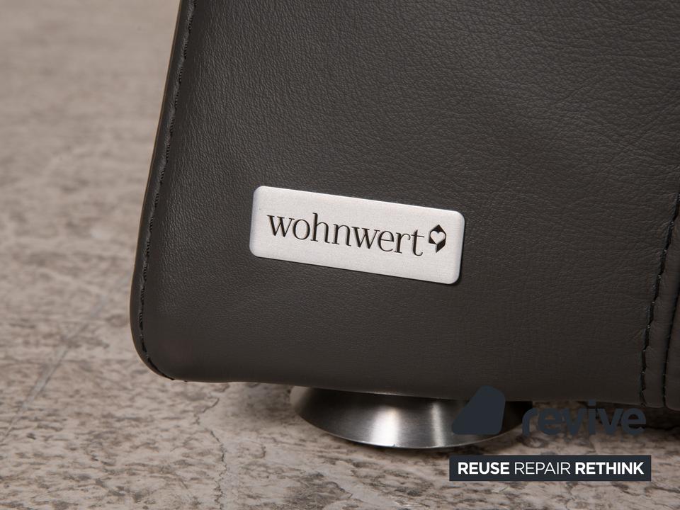 Himolla Cumuly Leder Sofa Grau Dreisitzer Couch – Bild 9