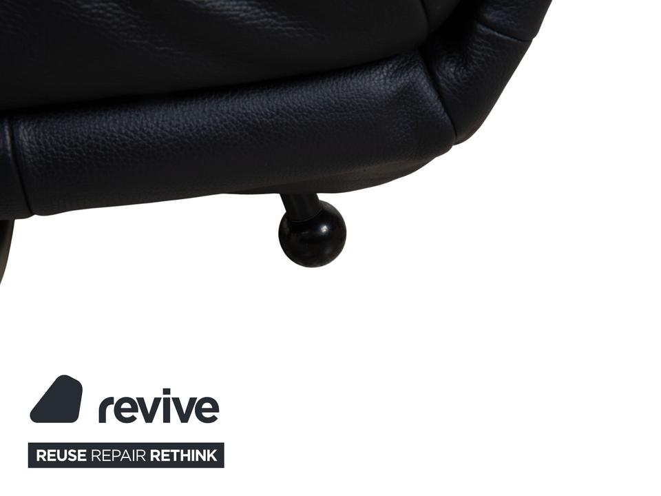 Rolf Benz BMP 418 Leder Zweisitzer Blau Dunkelblau Sofa Couch – Bild 9