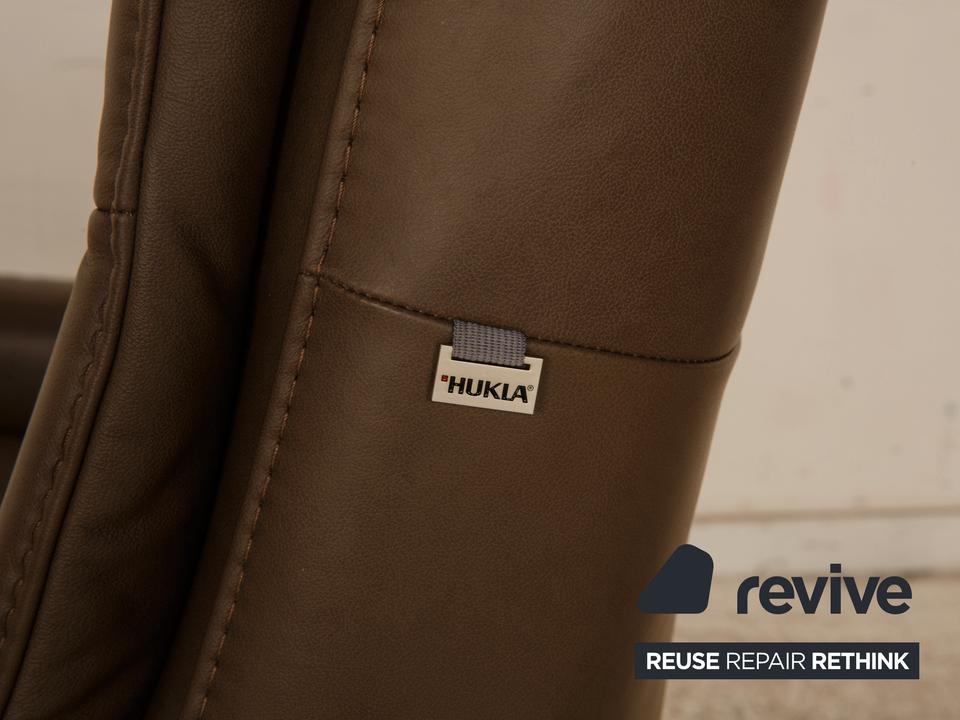 Hukla Leder Zweisitzer Braun – Bild 6