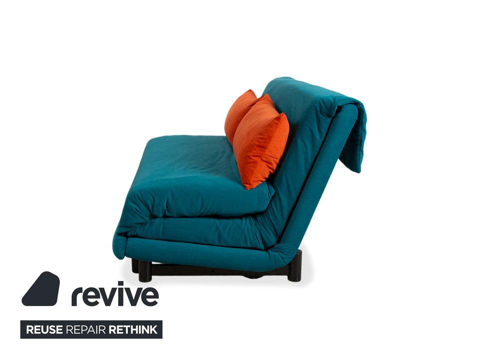 Ligne Roset Multy Stoff Dreisitzer Blau Pertol Orange manuelle – Bild 14