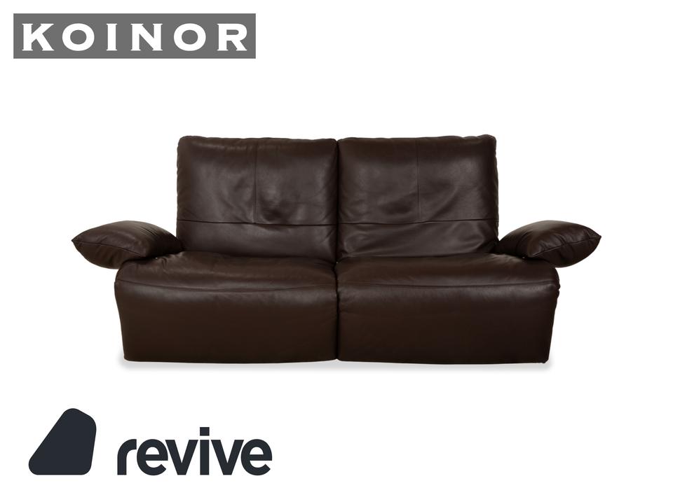 Koinor Easy Leder Zweisitzer Braun elektrische Funktion Sofa