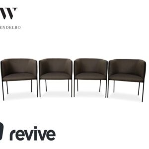 4er Set Wendelbo Sepal Stuhl Garnitur Stoff Wolle Kvadrat Fiord