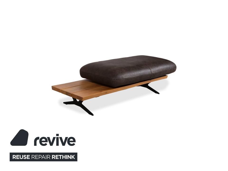 Koinor Marylin Leder Ecksofa Hocker Schoko Braun manuelle – Bild 9