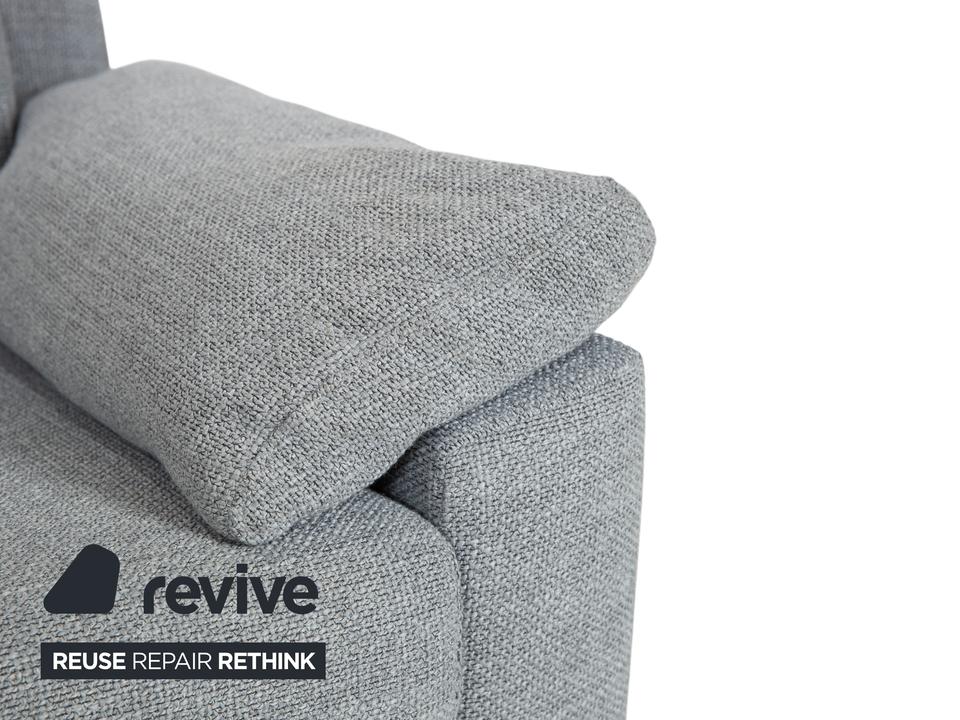 Ewald Schillig Stoff Ecksofa Grau Sofa Couch – Bild 3