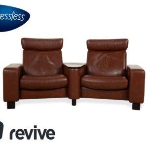 Stressless Arion Leder Zweisitzer Braun manuelle Funktion Sofa