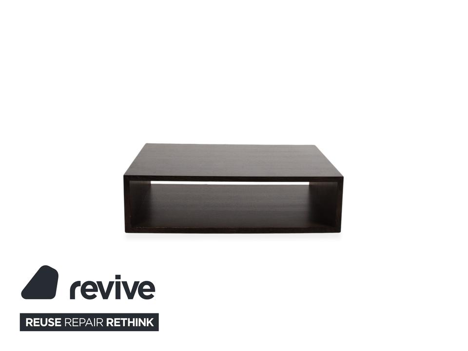 Rolf Benz Holz Couchtisch Schwarz Dunkelbraun Chrom – Bild 9