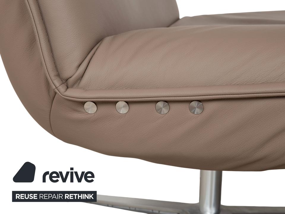 Koinor Epos Leder Sessel Beige Taupe elektrische Funktion Akku – Bild 9