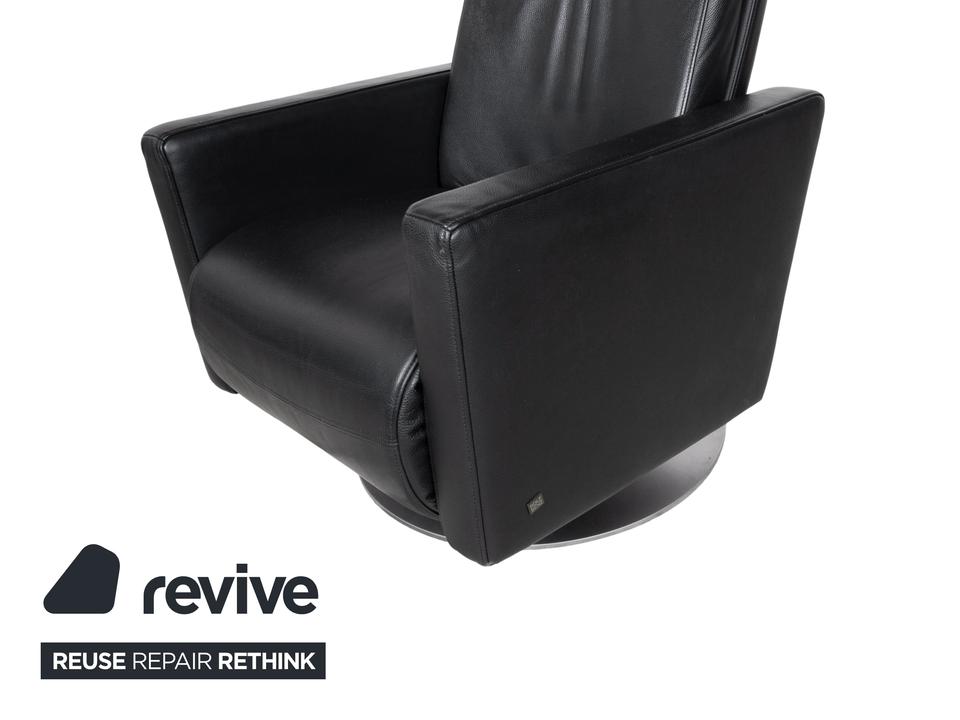 Rolf Benz EGO Leder Sessel Schwarz manuelle Funktion – Bild 7